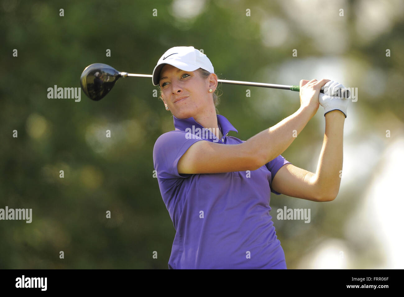 Daytona Beach, FL, Stati Uniti d'America. Il 29 settembre, 2013. Kendra poco durante il terzo round del Tour Symetra campionato LPGA International sul Sett. 29, 2013 in Daytona Beach, Florida. ZUMA Press/Scott A. Miller © Scott A. Miller/ZUMA filo/Alamy Live News Foto Stock