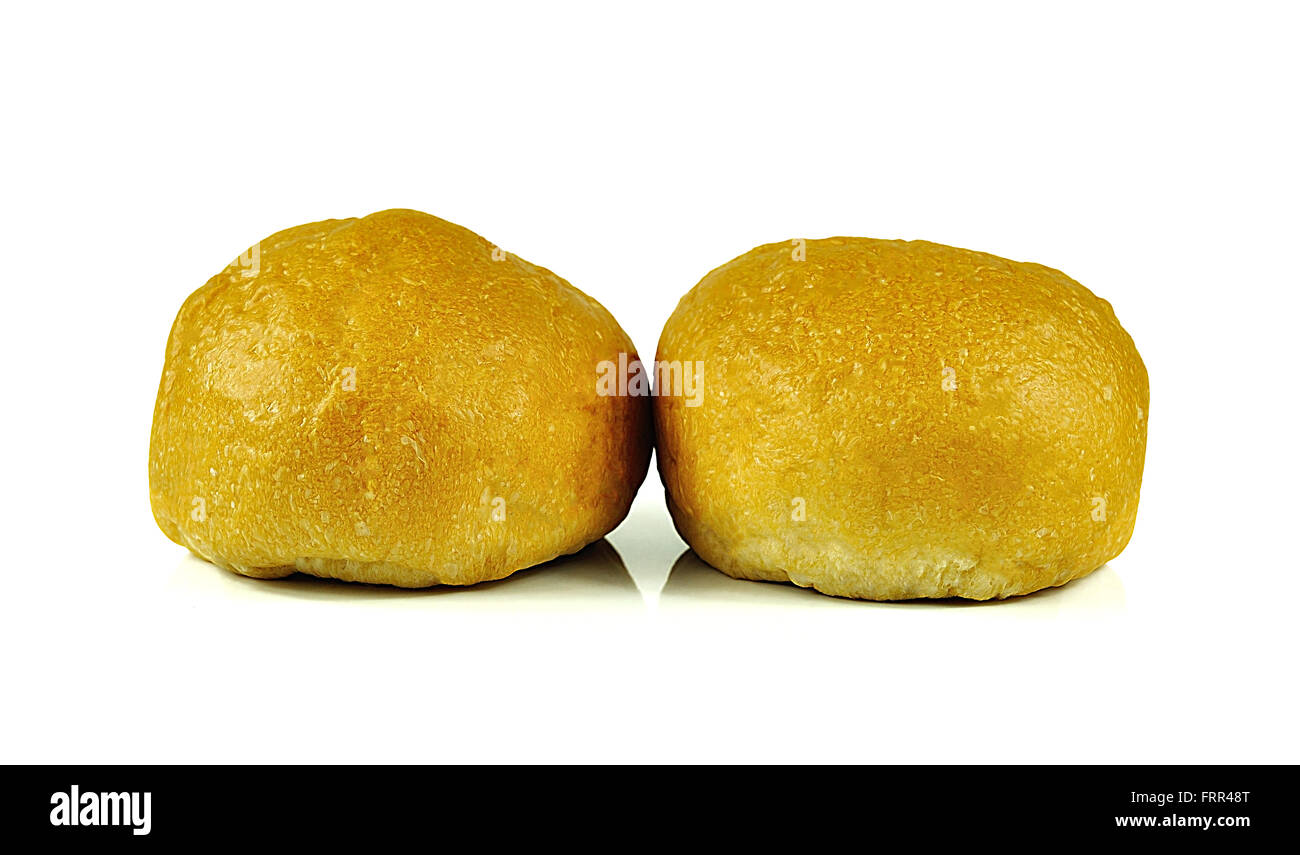 Pane isolati su sfondo bianco Foto Stock