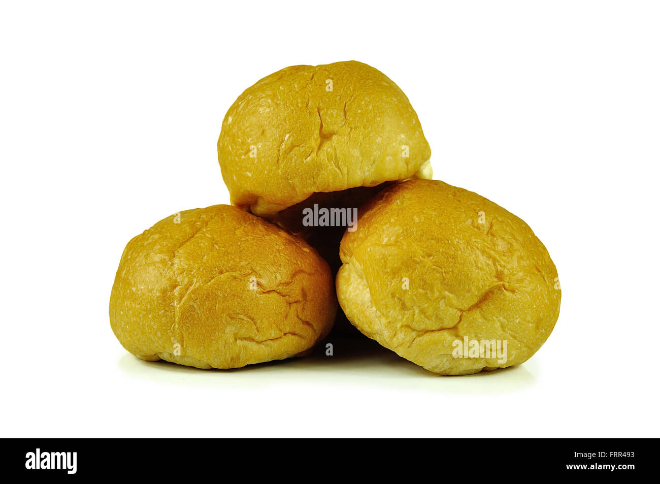 Pane isolati su sfondo bianco Foto Stock