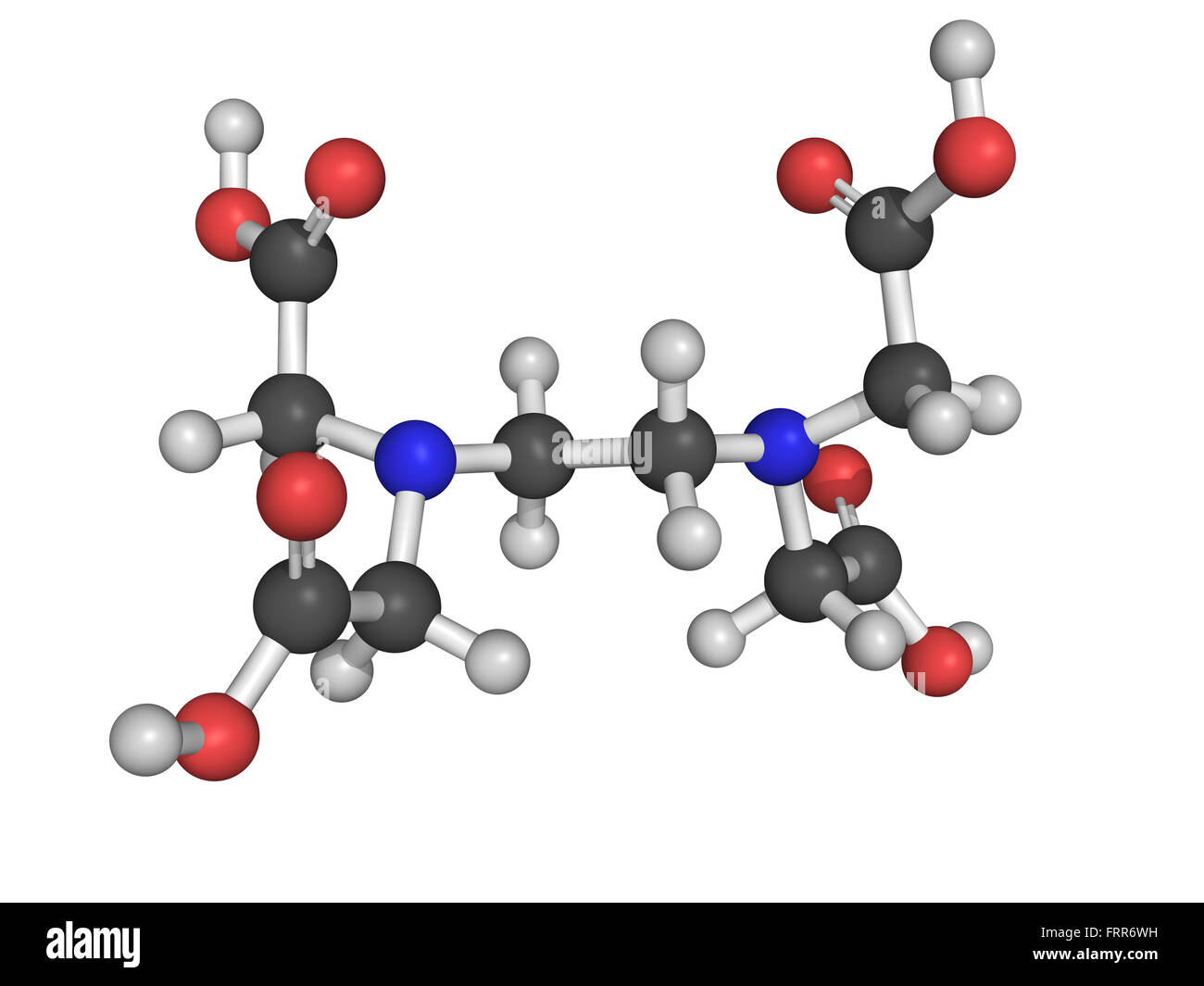 EDTA agente chelante usato per sciogliere il calcare molecolare e a sfera Stick modello Foto Stock