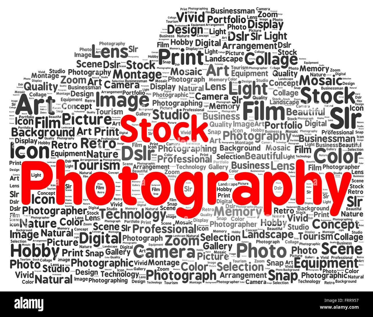 Fotografia Stock parola cloud concetto di forma Foto Stock