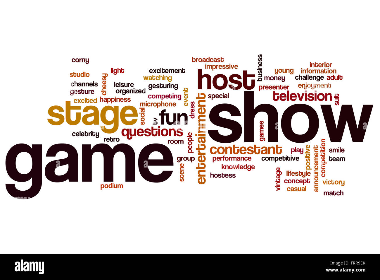 Game Show parola concetto di cloud Foto Stock