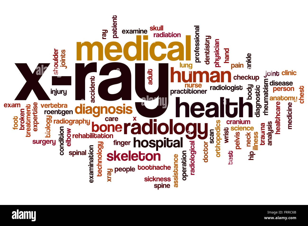 Concetto Xray parola Sfondo nuvola Foto Stock
