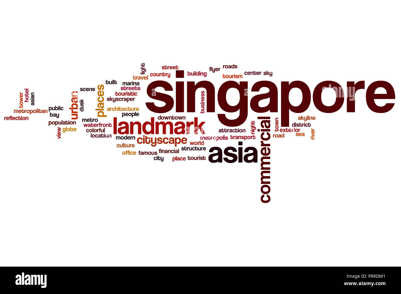 Parola di Singapore il concetto di cloud Foto Stock