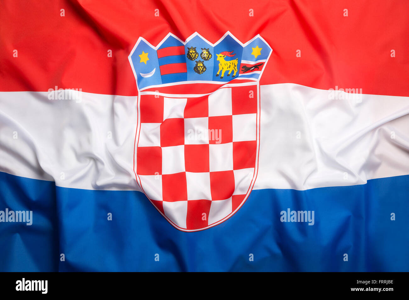 Bandiera nazionale della Croazia per uno sfondo Foto Stock
