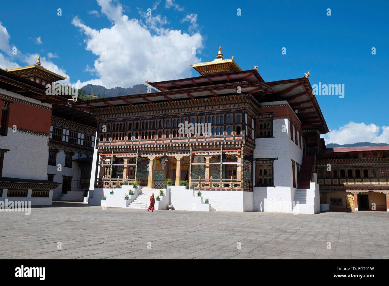 Tashichho Dzong, Thimphu, Bhutan. Foto Stock