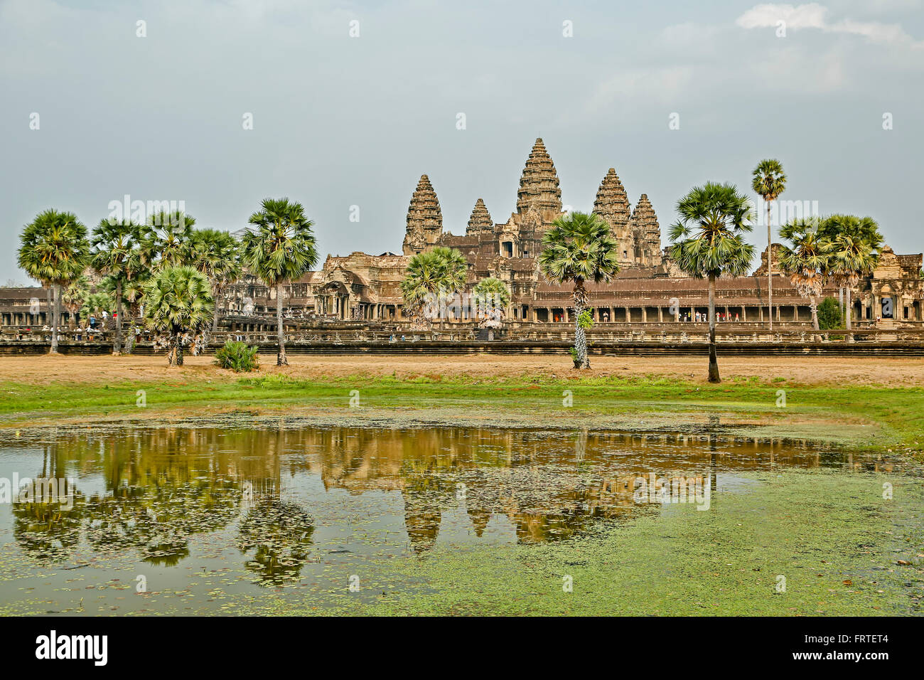 Galleria occidentale, Angkor Wat, Parco Archeologico di Angkor, Siem Reap, Cambogia Foto Stock