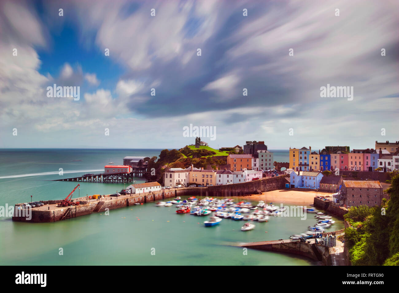 Tenby, Pembrokeshire, Wales, Regno Unito Foto Stock