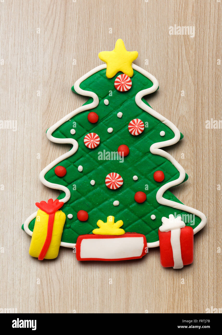 Natale albero decorativo come illustrazione per la progettazione Foto Stock