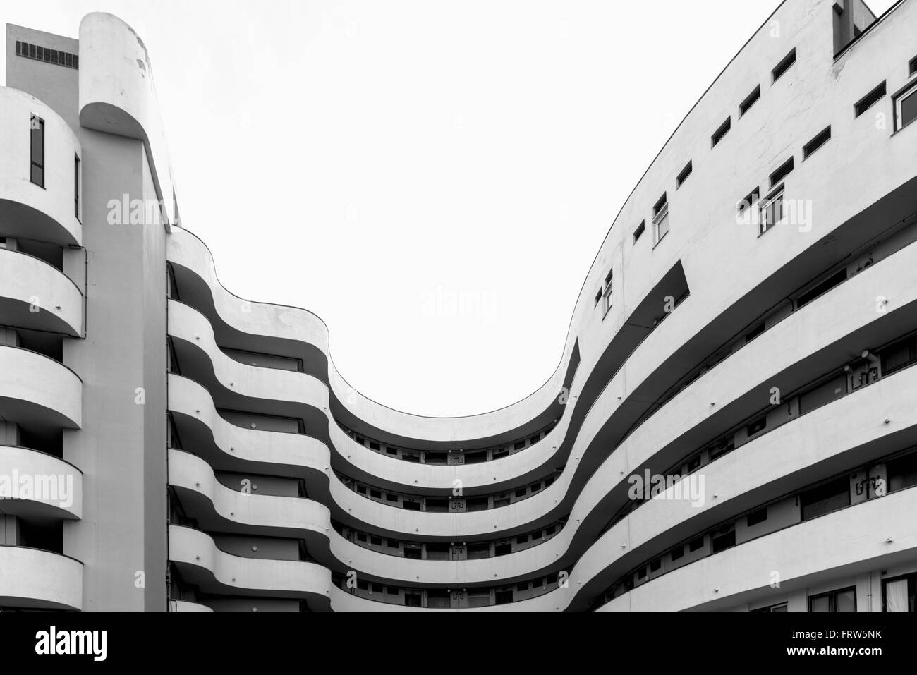 Spagna, Palma de Mallorca, facciata di un hotel Foto Stock