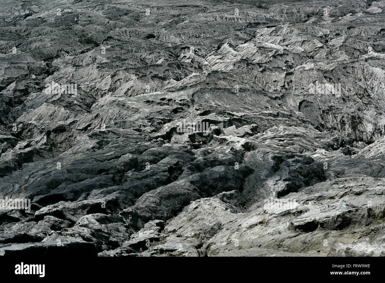 Indonesia, Java, Cemoro Lawang, Mount Bromomcrater rim Foto Stock