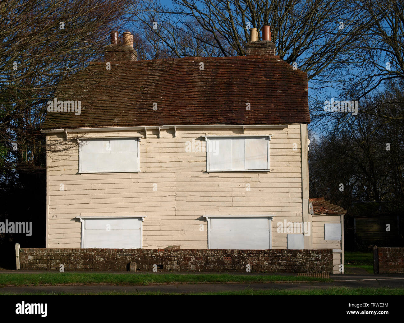 Saliti fino casa, Havant, Hants, Regno Unito Foto Stock