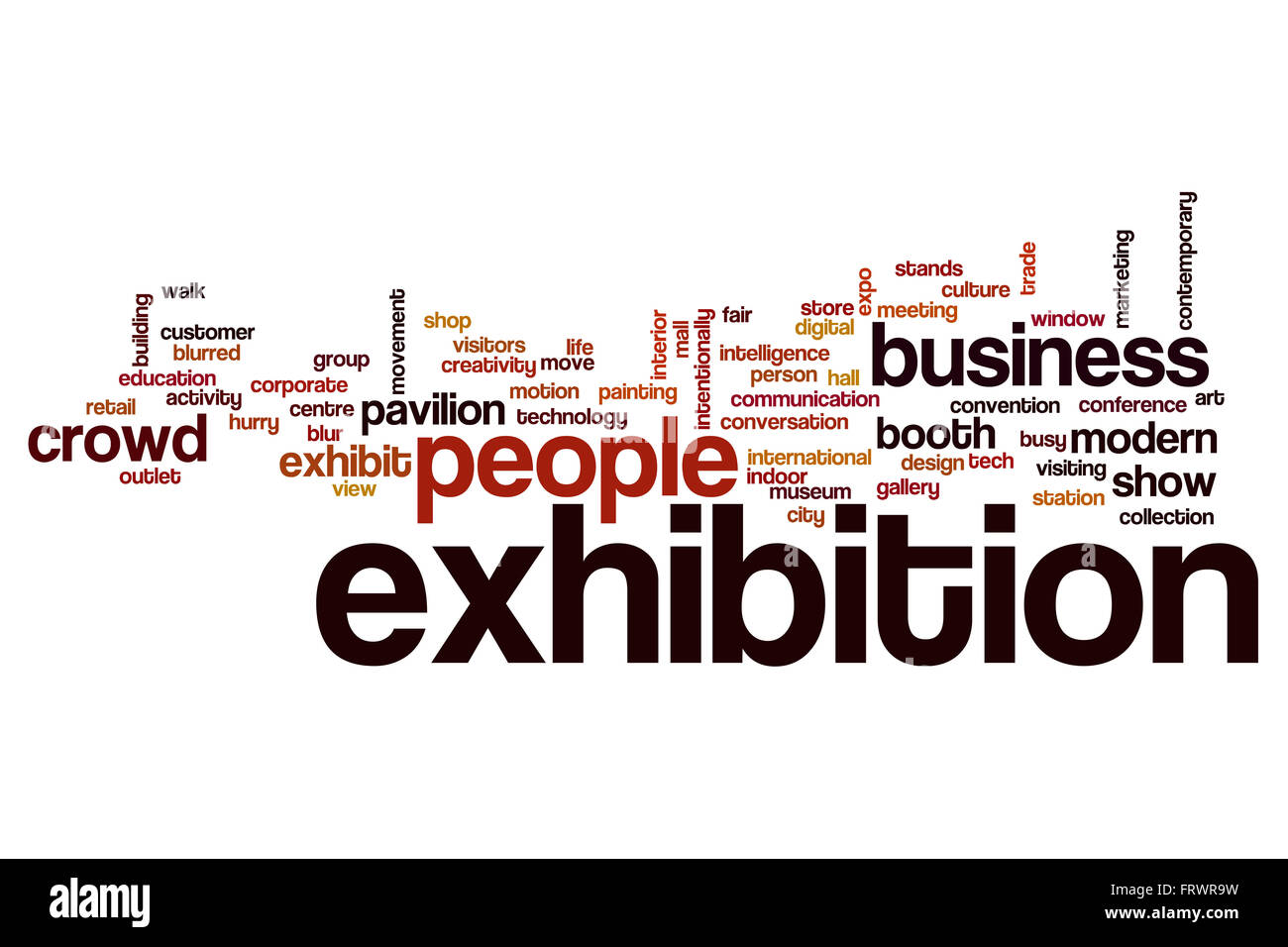 Mostra parola cloud Foto Stock