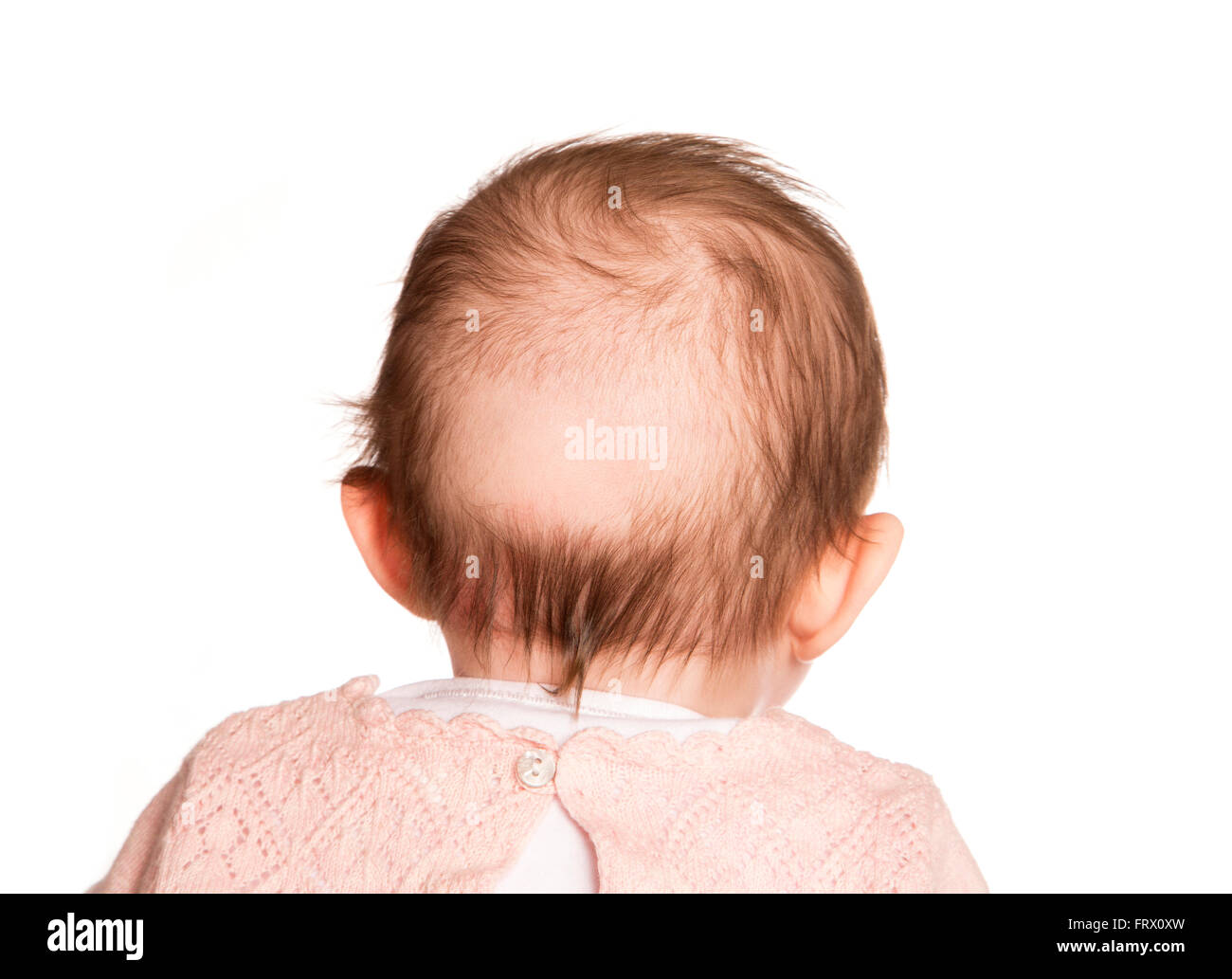 Baby bald patch di esclusione di studio Foto Stock