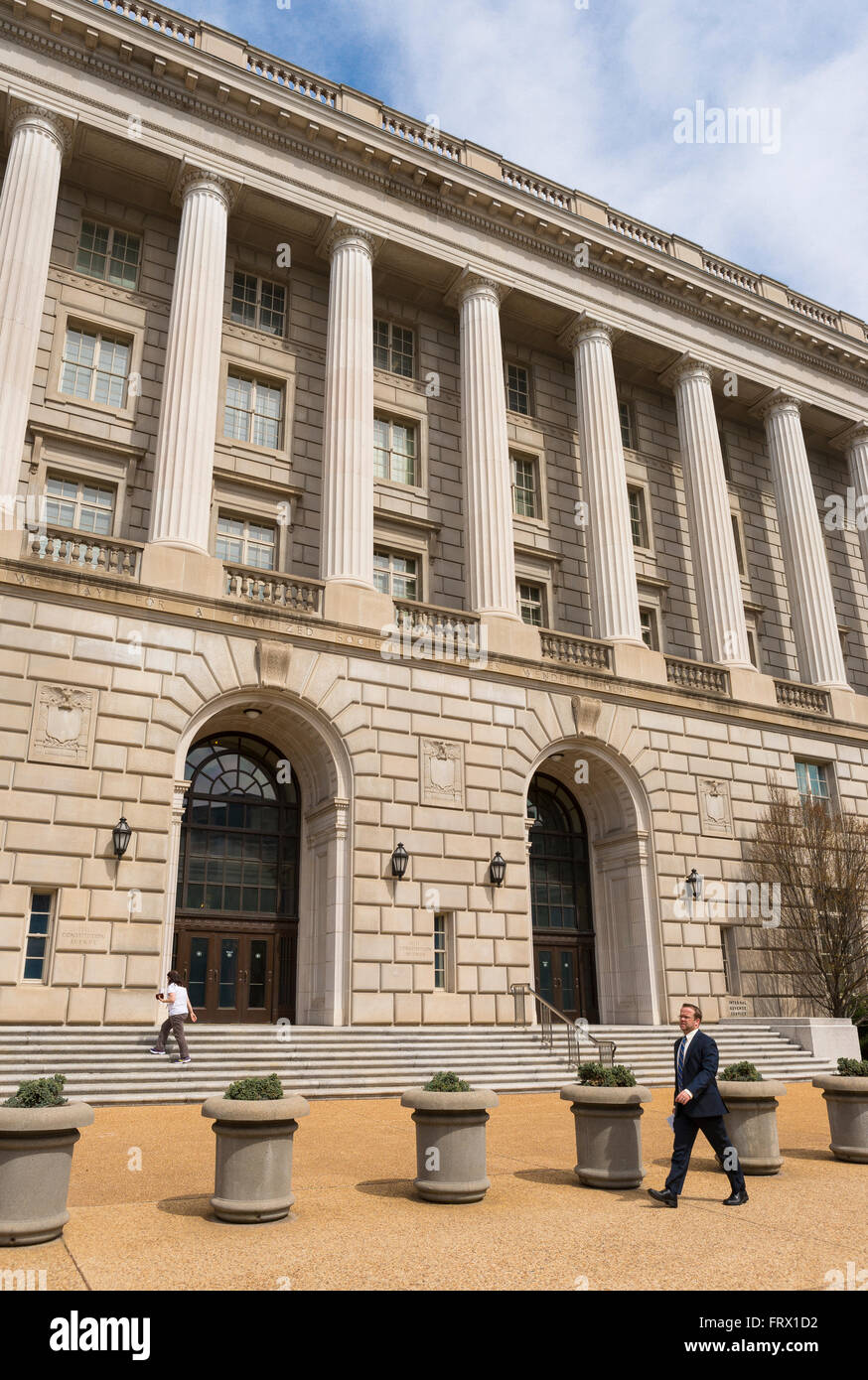 WASHINGTON, DC, Stati Uniti d'America - edificio IRS. Internal Revenue Service. Foto Stock