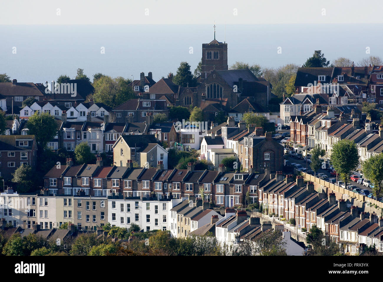 Case a schiera in Brighton. Foto Stock