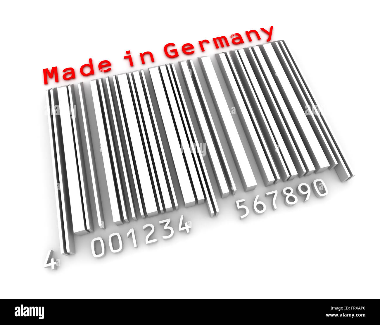Realizzata in Germania , immagine 3D rappresentata. Foto Stock Realizzata in Germania , immagine 3D rappresentata. Foto Stock