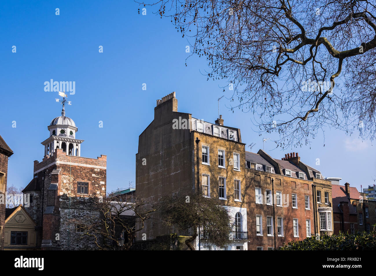 Charterhouse Square, Clerkenwell, London, England, Regno Unito Foto Stock