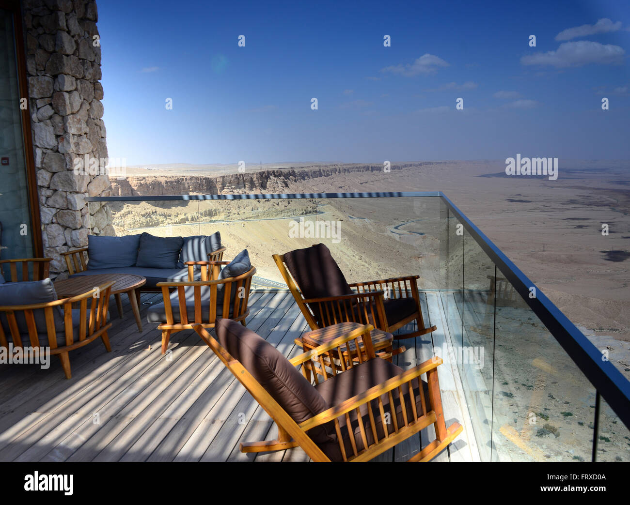 Hotel Beresheet vicino al cratere di Ramon vicino Mizpe Ramon, deserto del Negev, South-Israel, Israele Foto Stock