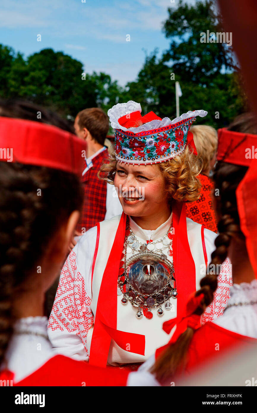 Il canto e la danza festival, Tallinn, Estonia, Stati Baltici Foto Stock
