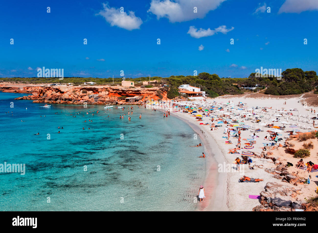 Spiaggia Di Cala Saona Formentera Isole Baleari Spagna