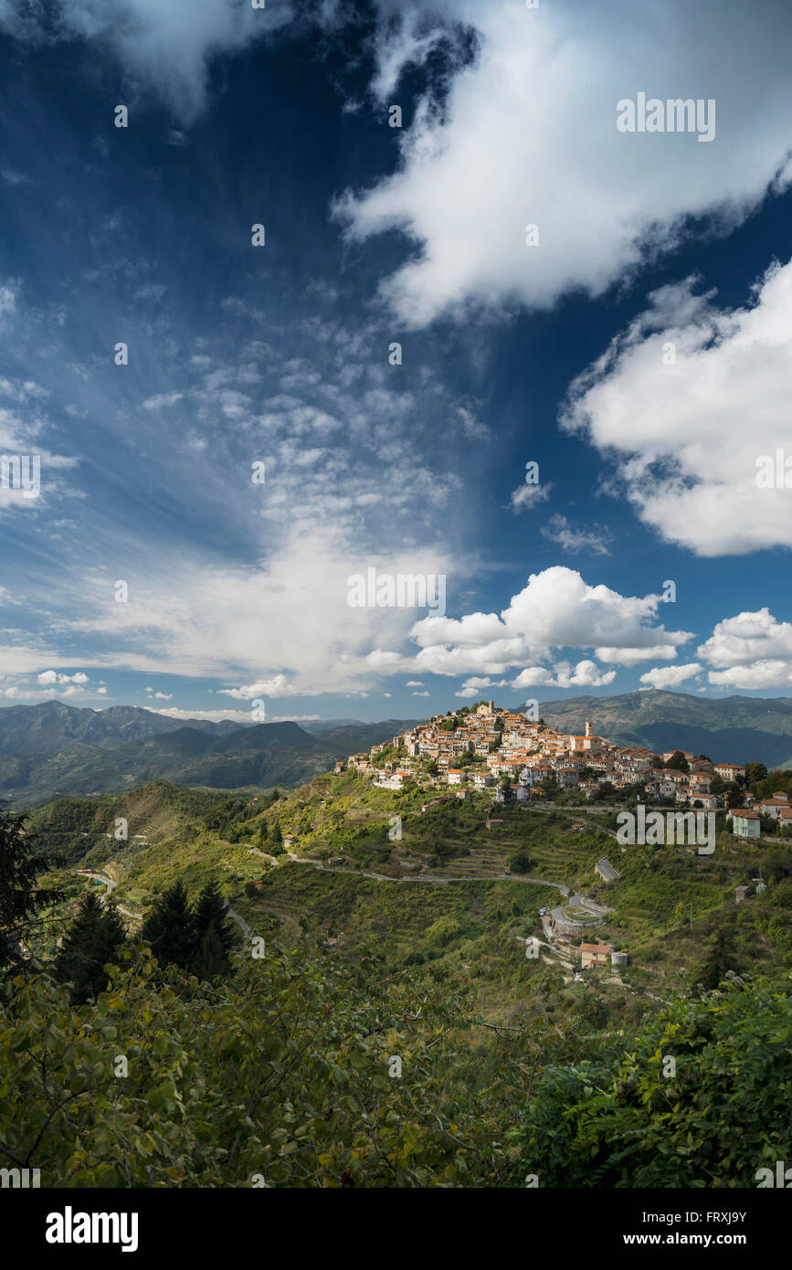 Bajardo, provincia di Imperia Riviera Ligure, Liguria, Italia Foto Stock