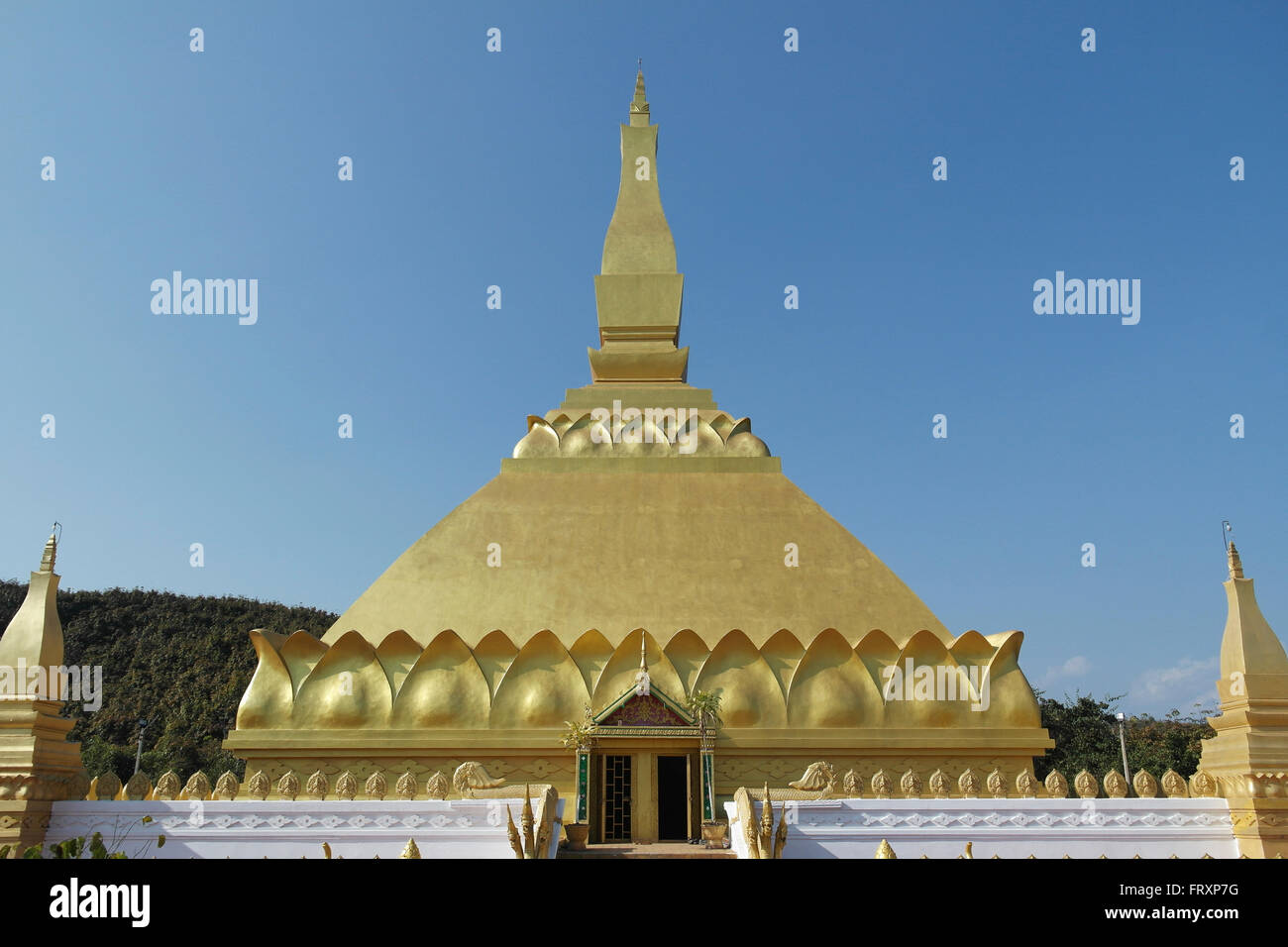 La pagoda dorata in Luang Namtha - Laos Foto Stock