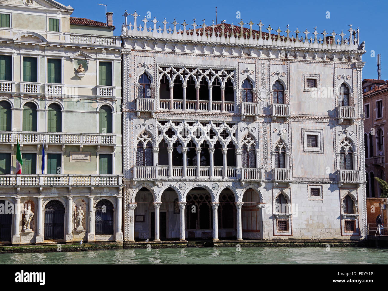 Venezia, Italia, Ca' d'Oro sul Canal Grande Foto Stock