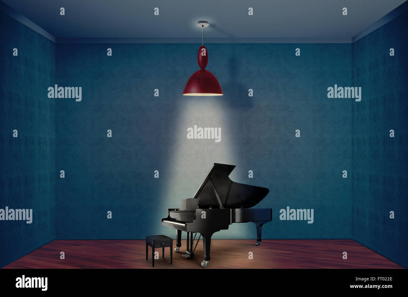 Pianoforte a coda Foto Stock