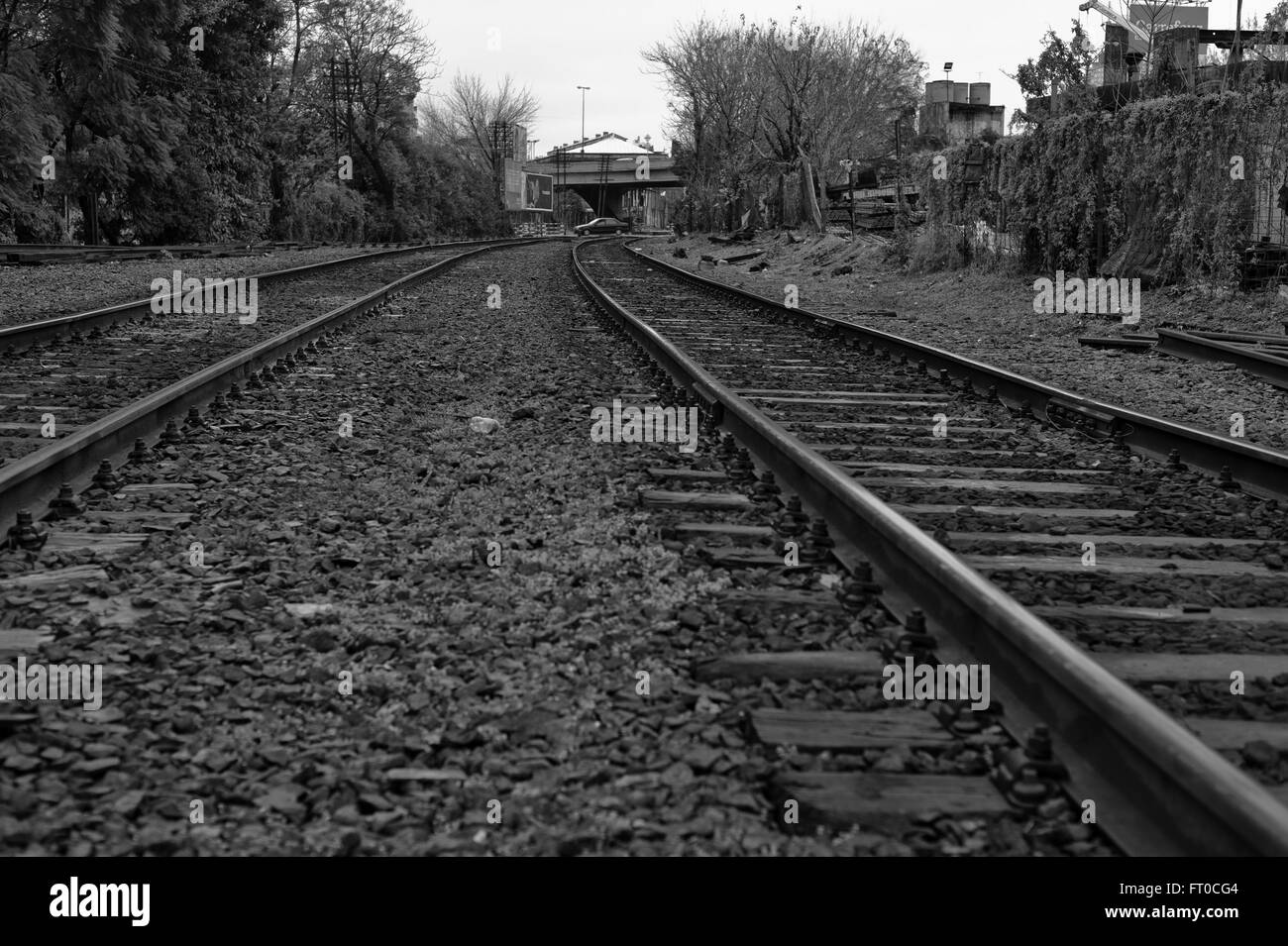 Binari del treno, Buenos Aires Foto Stock