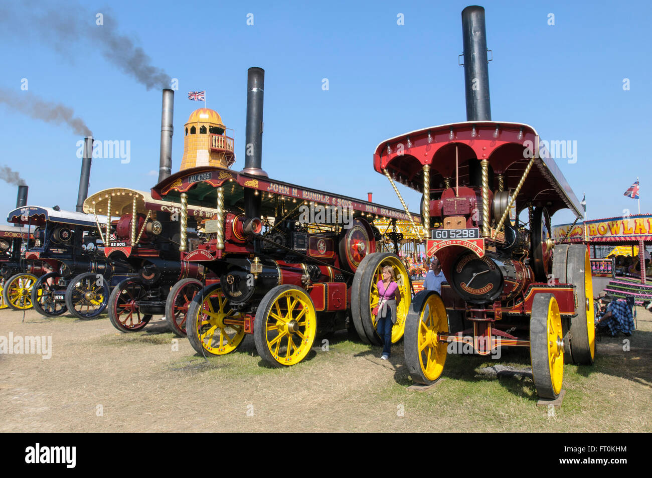 Un display del mattatore della conversione di locomotive su strada presso il grande Dorset fiera del vapore, Tarrant Hinton Blandford Forum, Inghilterra Foto Stock