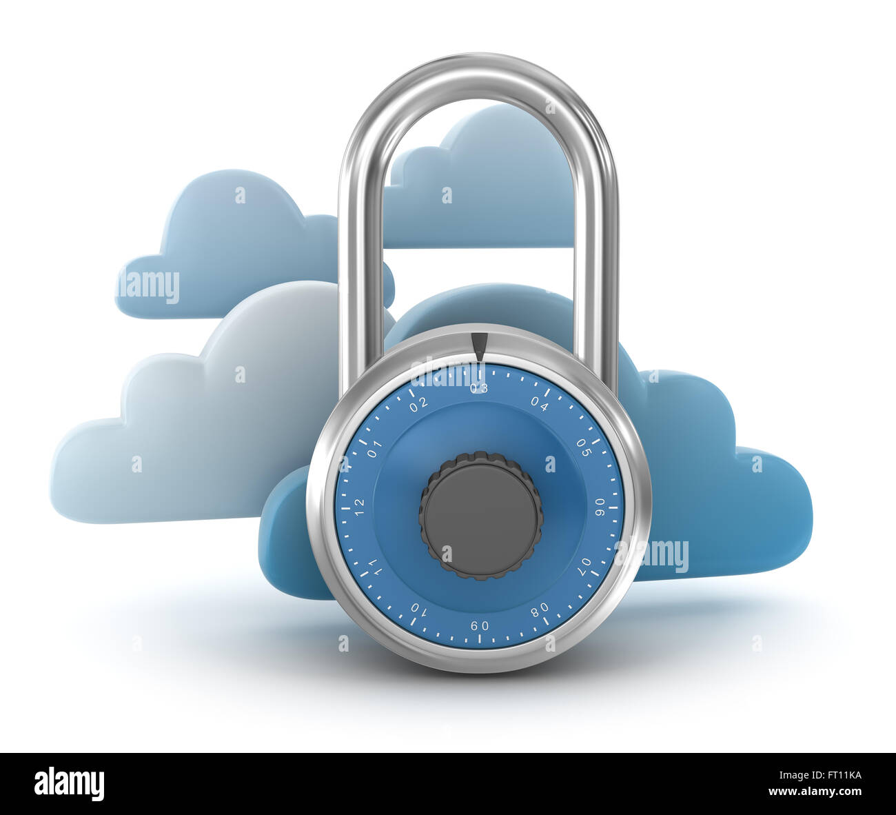 Fissare il concetto di cloud Foto Stock