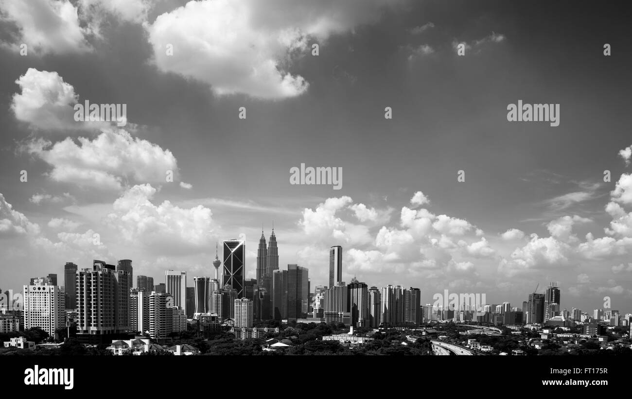 KUALA LUMPUR, Malesia - 11 GENNAIO 2016; Kuala Lumpur e dintorni Aree urbane dal punto di vista di Kuala Lumpur. Foto Stock