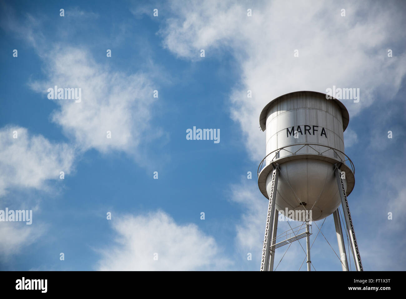 Scene intorno a Marfa, Texas Foto Stock