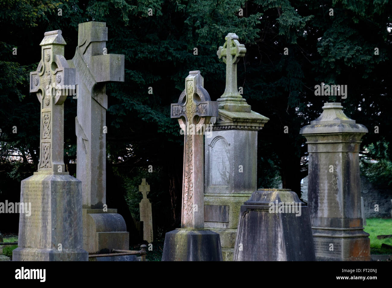 Il cimitero di Goldenbridge, Dublino Repubblica di Irlanda, Europa Foto Stock