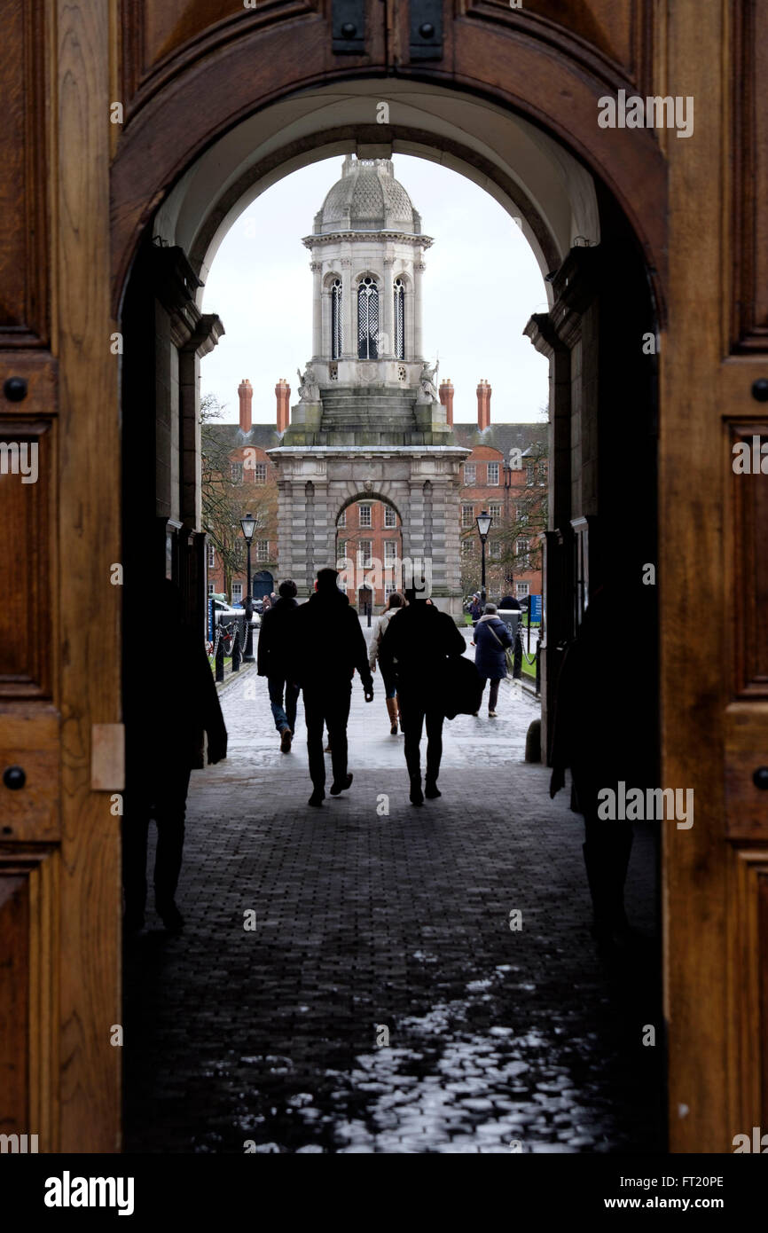 Trinity College a Dublino Repubblica di Irlanda, Europa Foto Stock