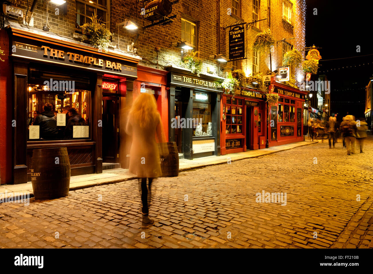 Il pub Temple Bar a Dublino Repubblica di Irlanda, Europa Foto Stock