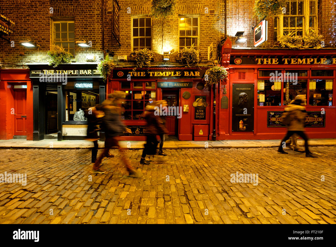 Il pub Temple Bar a Dublino Repubblica di Irlanda, Europa Foto Stock