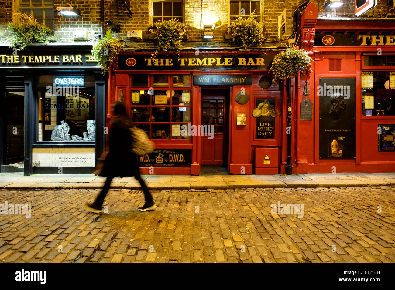 Il pub Temple Bar a Dublino Repubblica di Irlanda, Europa Foto Stock