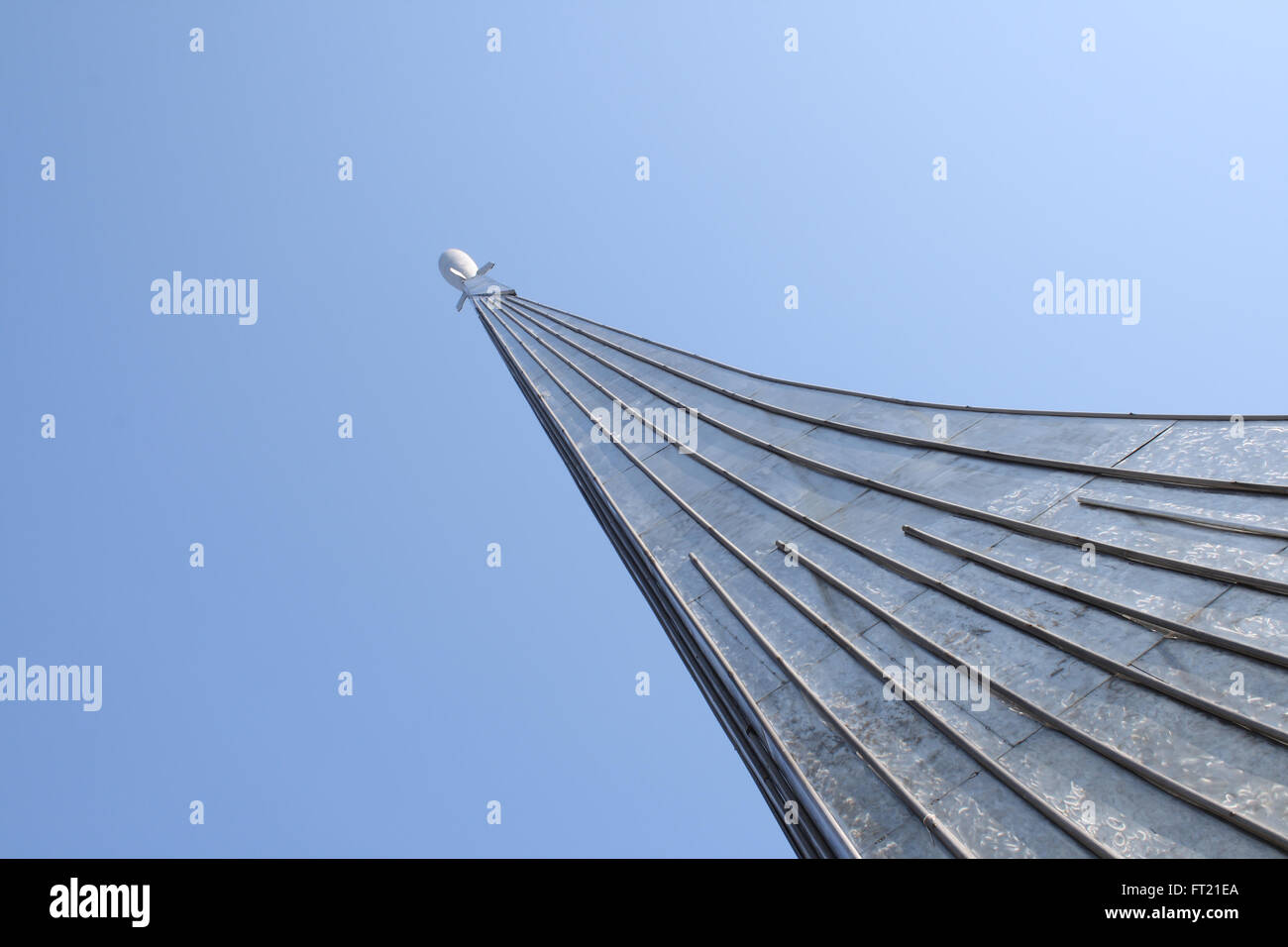 Festa della Cosmonautica Aprile 12, 2009. In luogo di sbarco, il primo cosmonauta Gagarin. leggendario monumento Foto Stock