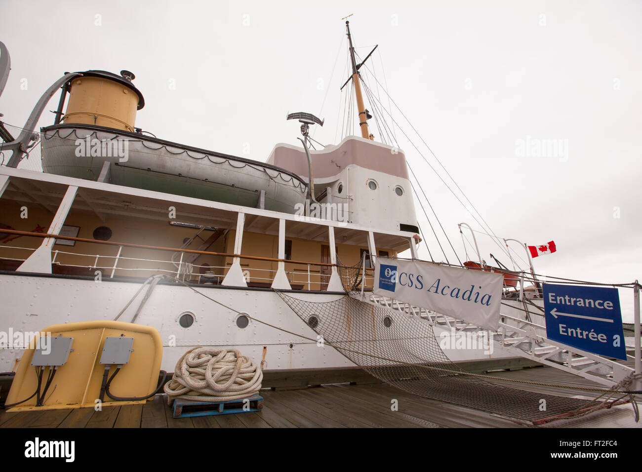 CSS Acadia è stato il primo recipiente appositamente progettato e costruito al sondaggio del Canada nelle acque settentrionali; e la sua carriera ha preso il suo da Foto Stock