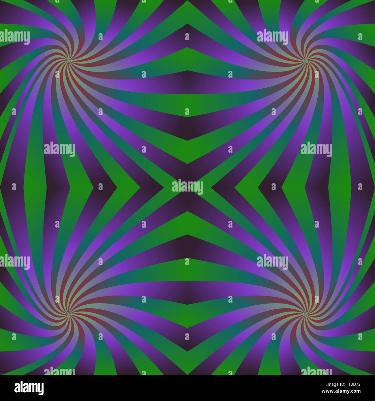 Verde viola seamless swirl sfondo pattern Illustrazione Vettoriale
