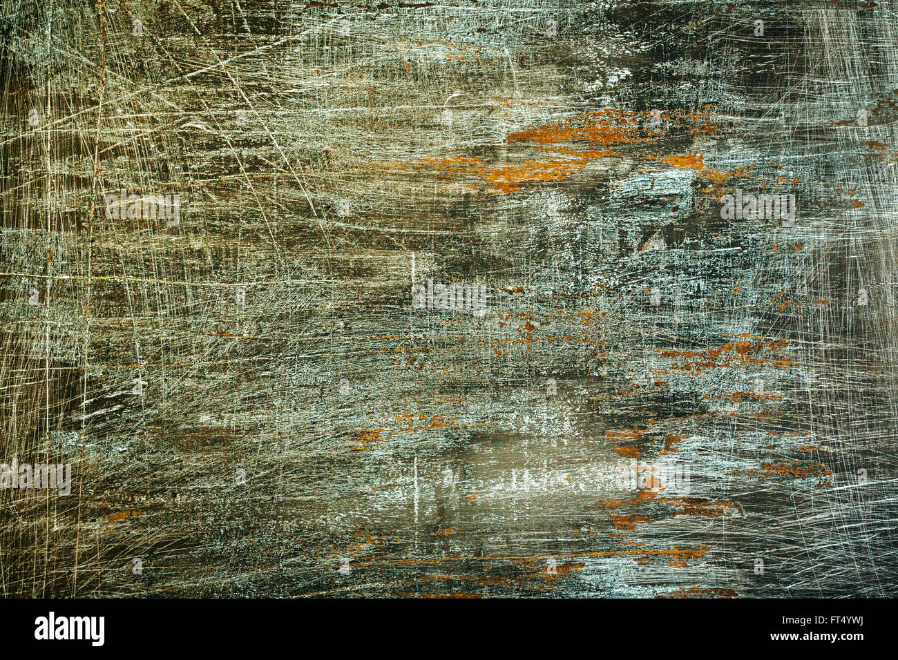 Nero graffiato Grunge Background. Texture di legno all'interno. Foto Stock