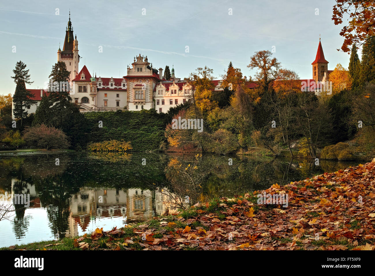 Pruhonice parco e vicino al Castello di Praga, Repubblica Ceca Foto Stock