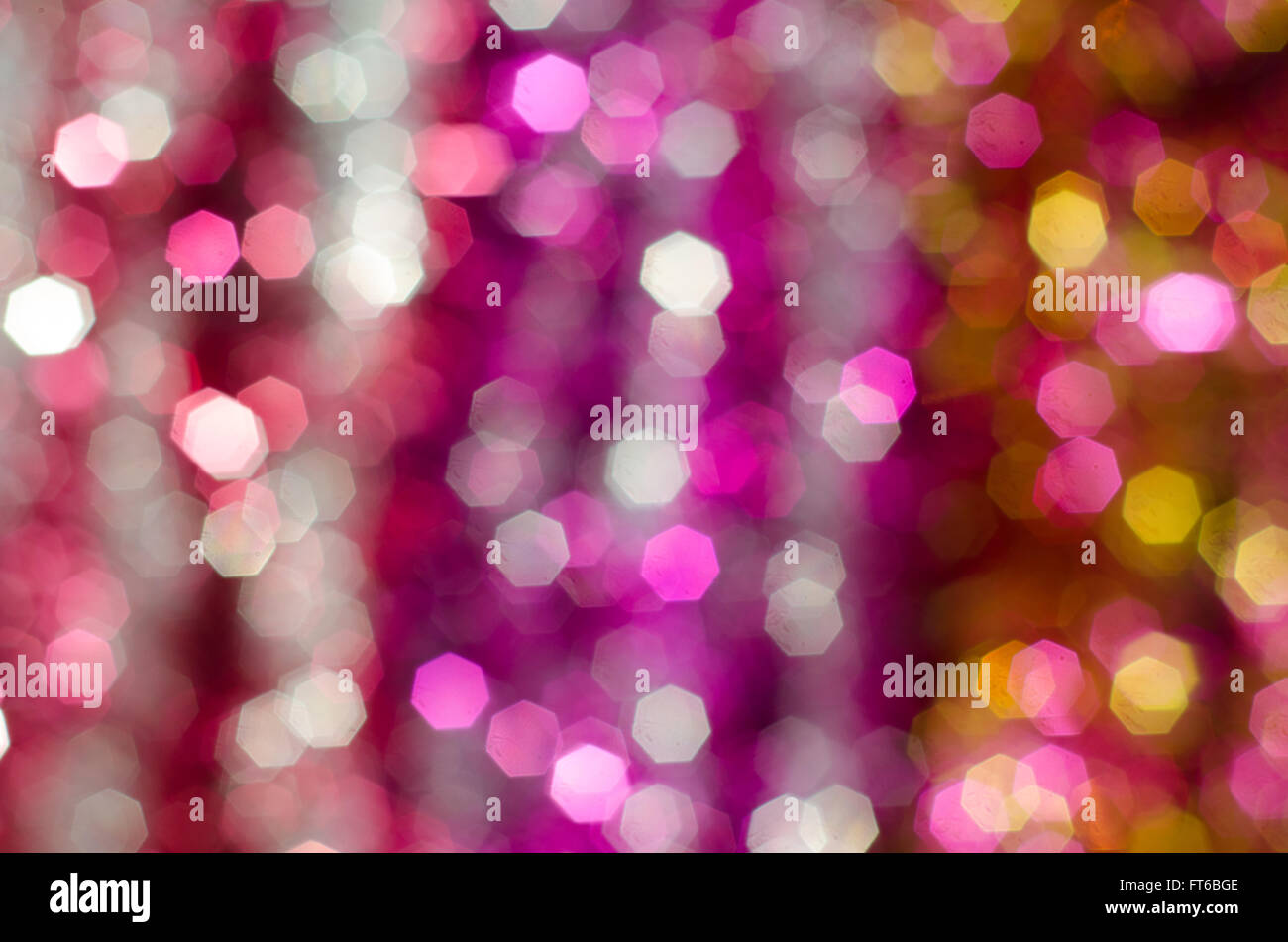 Sfocati luci bokeh di fondo Foto Stock