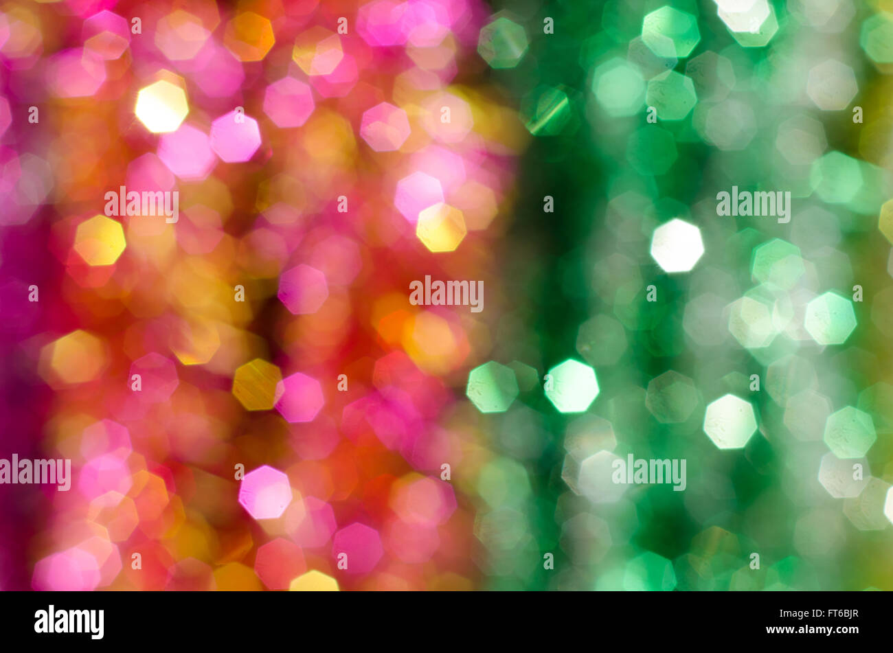 Sfocati luci bokeh di fondo Foto Stock
