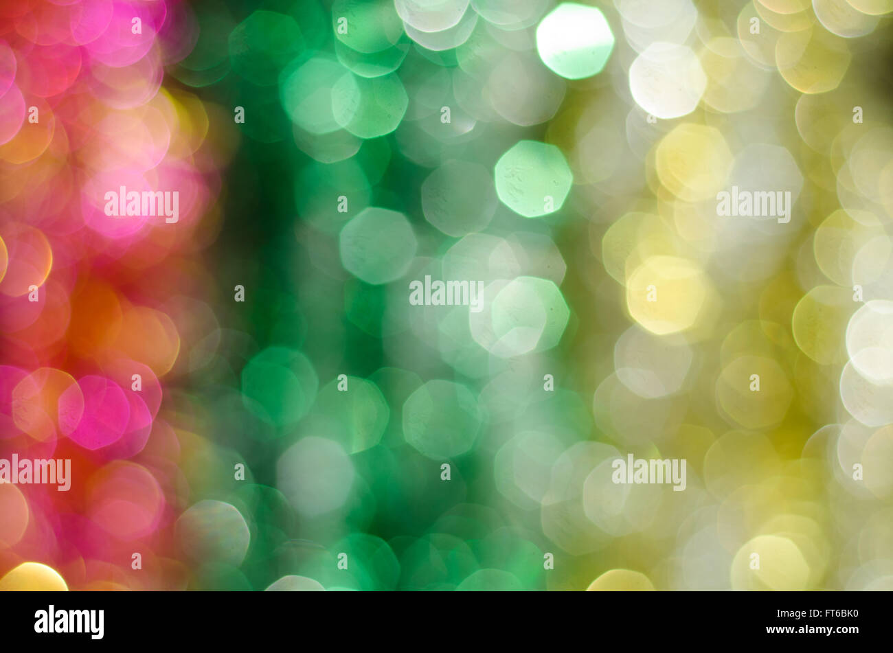 Sfocati luci bokeh di fondo Foto Stock