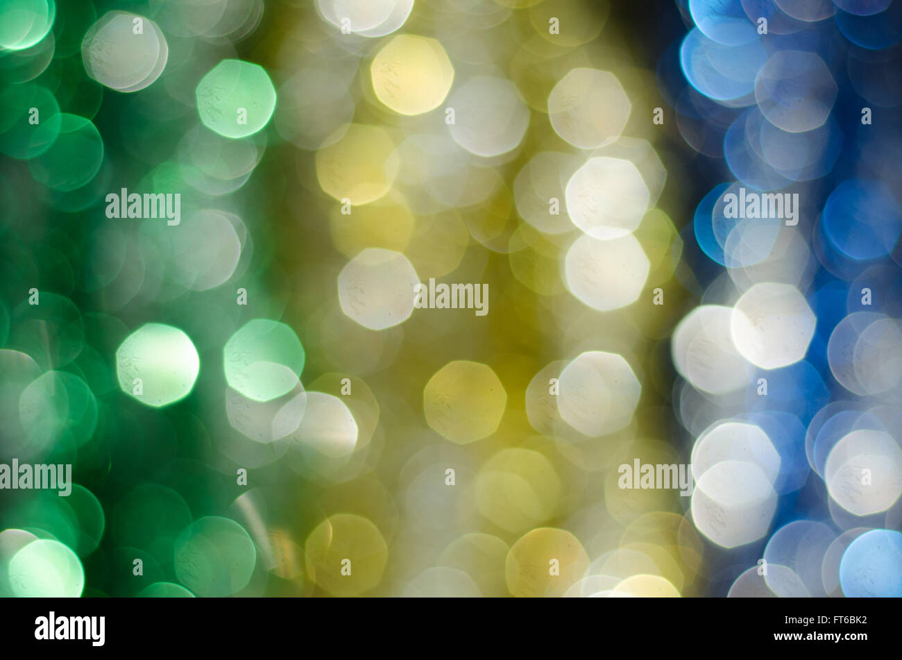 Sfocati luci bokeh di fondo Foto Stock