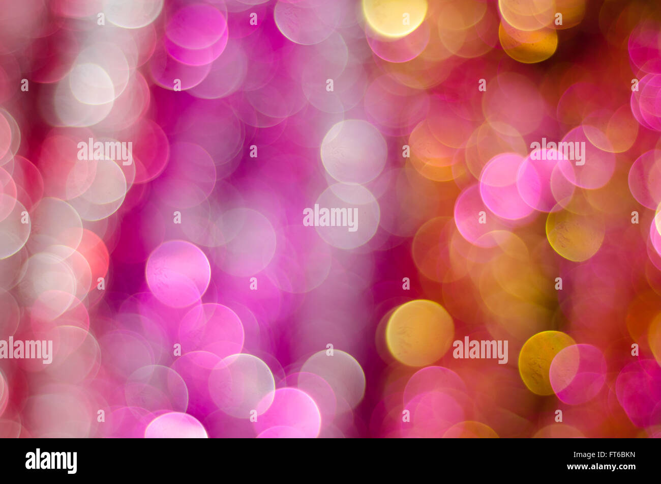 Sfocati luci bokeh di fondo Foto Stock
