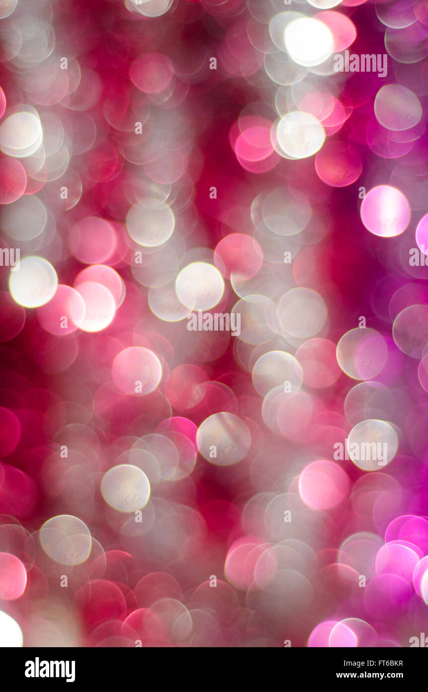 Sfocati luci bokeh di fondo Foto Stock